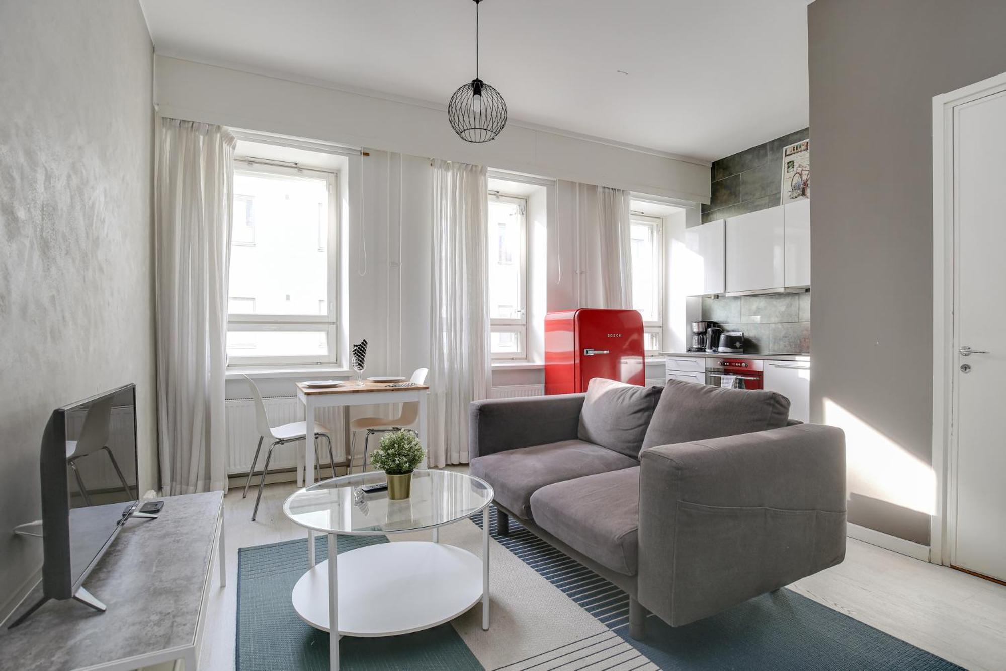 Kotimaailma Apartments Kamppi - Studio For 2 赫尔辛基 外观 照片